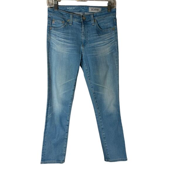 AG Adriano Goldschmied The Prima Crop Light Wash Mid Rise Skinny Jeans 26 - Picture 2 of 9